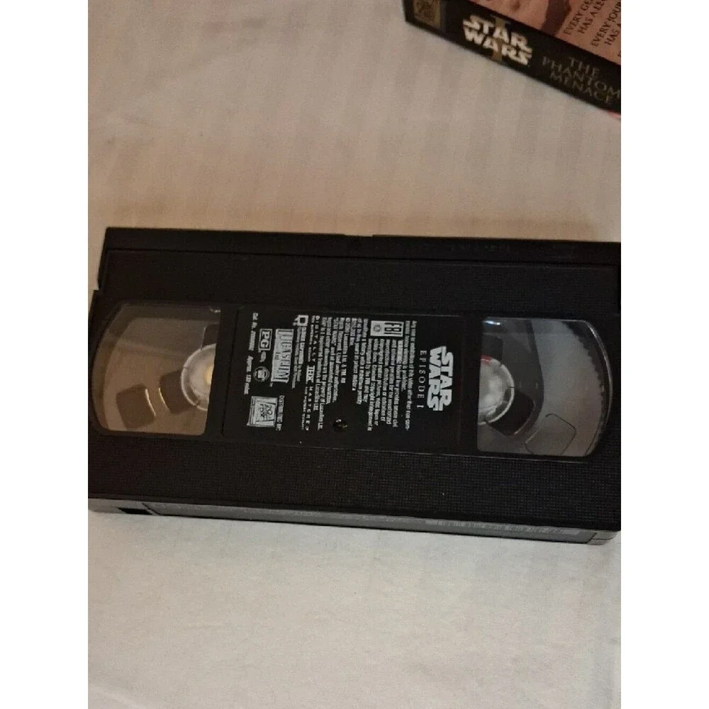 Star Wars: The Phantom Menace VHS Box - Black with Red/Gold Artwork